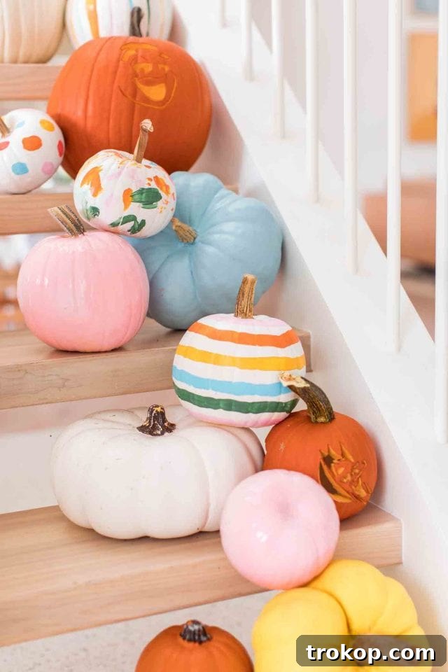 Various pumpkin carving tools