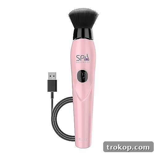 Spa Sciences ECHO - Makeup Brush for Flawless Blending, Contouring, Highlight & Airbrush Finish - 3 Speeds - Rechargeable Spa Sciences ECHO - Makeup Brush for Flawless Blending, Contouring, Highlight & Airbrush Finish - 3 Speeds - Rechargeable