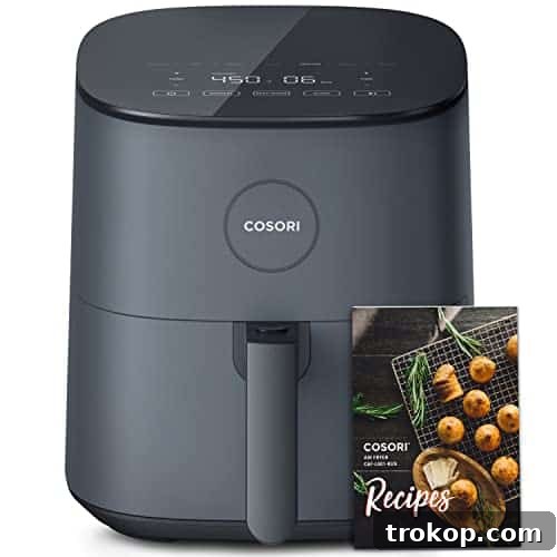 COSORI Air Fryer Pro LE 5-Qt, for Quick and Easy Meals, UP to 450℉, Quiet Operation, 85% Oil less, 130+ Exclusive Recipes, 9 Customizable Functions in 1, Compact, Dishwasher Safe, Gray COSORI Air Fryer Pro LE 5-Qt, for Quick and Easy Meals, UP to 450℉, Quiet Operation, 85% Oil less, 130+ Exclusive Recipes, 9 Customizable Functions in 1, Compact, Dishwasher Safe, Gray