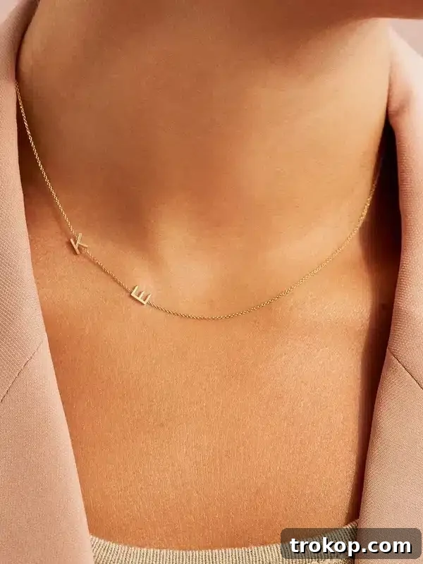 47 Unique Gift Ideas for Women for Every Occasion 4 personalized initial necklace