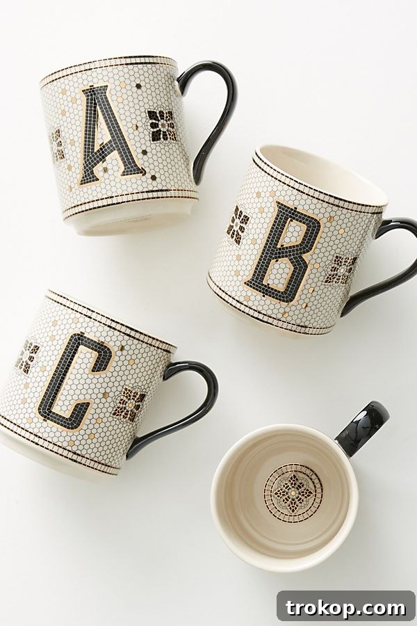 47 Unique Gift Ideas for Women for Every Occasion 16 photo of monogram coffee mugs as a great gift ideas