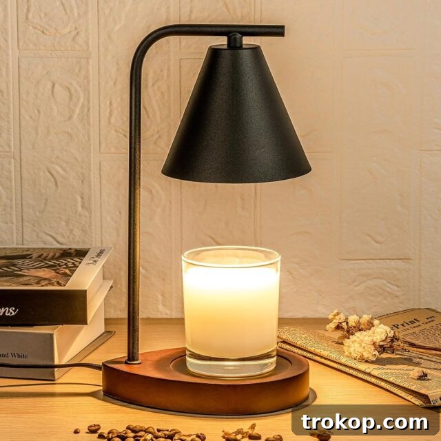 luzdiosa Candle Warmer Lamp with 2 Bulbs Compatible with Jar Vintage Electric Dimmable Candle Melter Top Melting for Scented Wax (Clear) Candle Warmer Lamp for unique gifts for woman