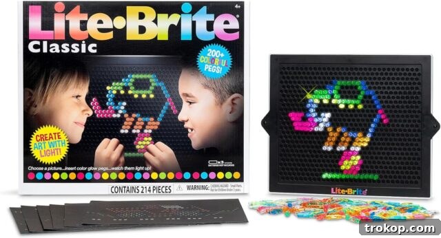 48 Irresistible Toys That Kids Will Love 27 Lite Brite Classic toy, a timeless creative light art experience for kids.