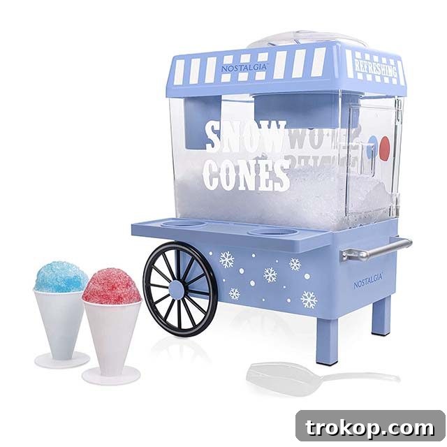 48 Irresistible Toys That Kids Will Love 28 Vintage snow cone stand for kids, easily makes frozen treats.