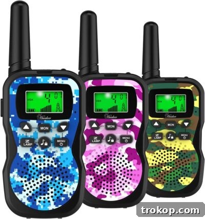 48 Irresistible Toys That Kids Will Love 33 Kids Walkie Talkies, perfect for imaginative spy games and neighborhood communication.