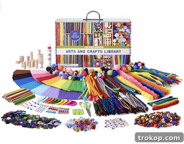 48 Irresistible Toys That Kids Will Love 38 All contents of a kids giant art kit, perfect for aspiring artists.