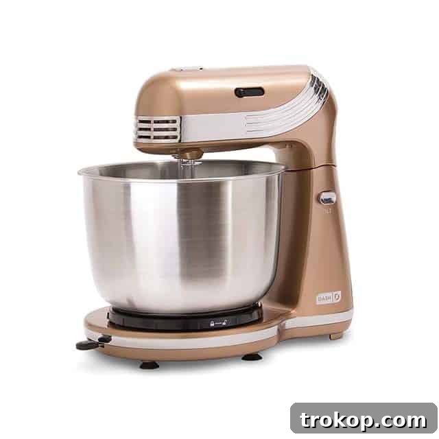 30 Couples Gifts for Unforgettable Shared Moments 24 photo of Dash Stand Electric Mixer in bronze stainless steel - for couples who love good food