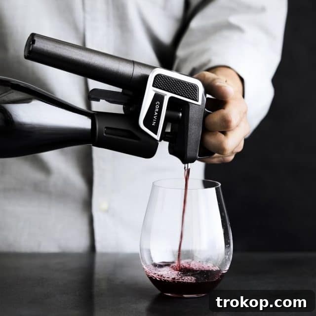 30 Couples Gifts for Unforgettable Shared Moments 4 perfect date night gift - corvina wine saver pouring into a cup