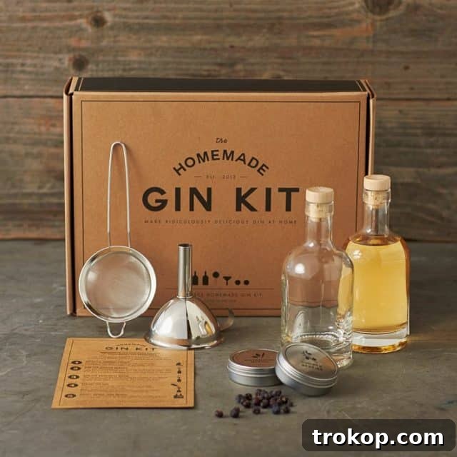 30 Couples Gifts for Unforgettable Shared Moments 6 perfect date night gift - photo of the homemade gin kit