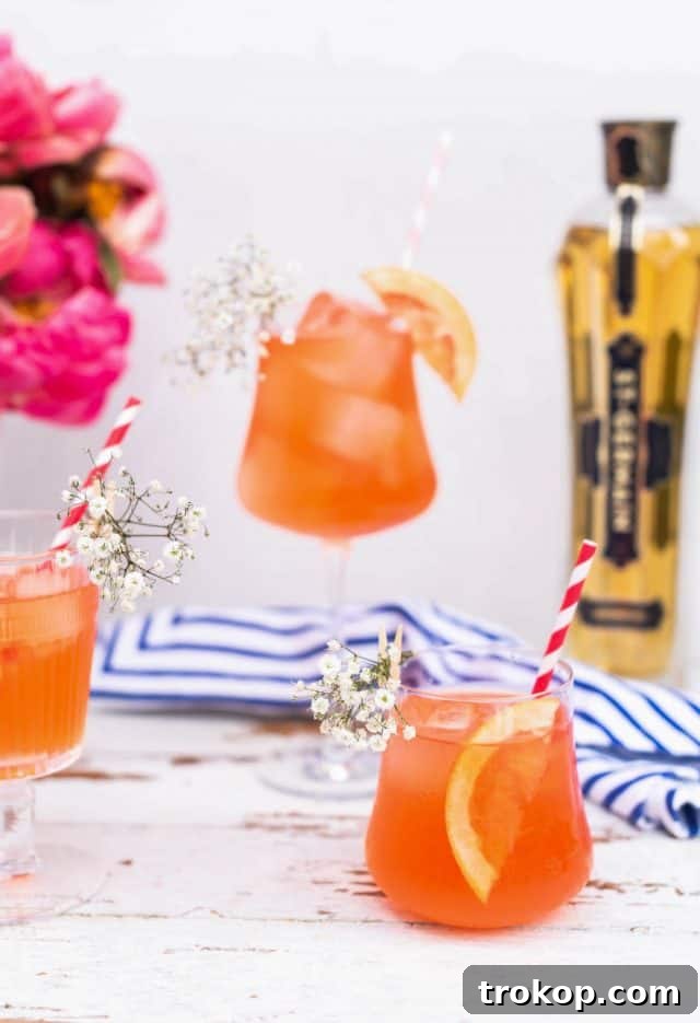 Elderflower liquor twist to a classic cocktail