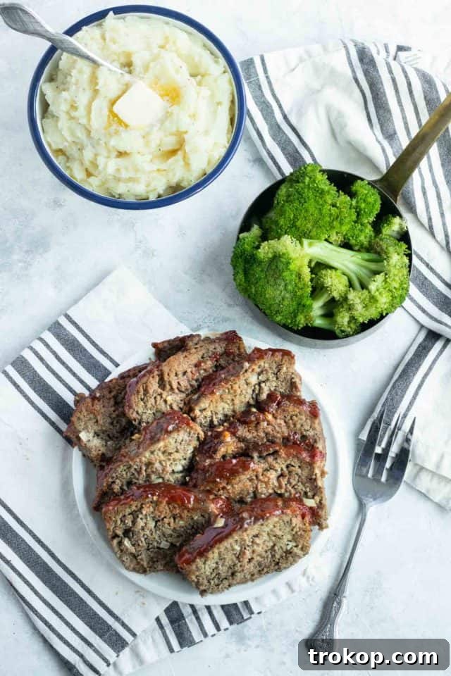 The Ultimate Comfort Meatloaf 3 Easy dinner idea featuring homemade meatloaf