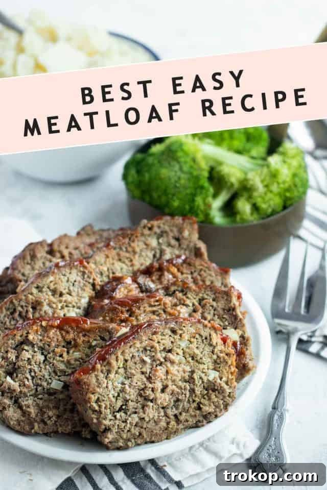 The Ultimate Comfort Meatloaf 9 Recipe card for the best easy meatloaf