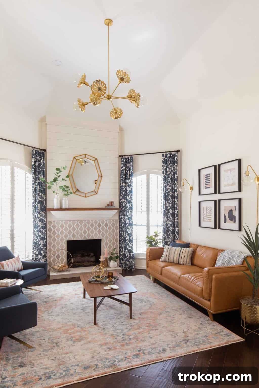 A Transitional Living Room's Stunning Style Transformation 17 Final inviting photo of the transitional living room, showcasing how to create a modern yet warm and welcoming atmosphere through design.