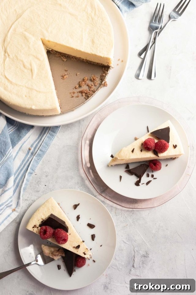 A healthy gluten-free low carb cheesecake, cooling to perfection.