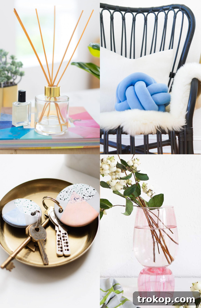 A vibrant collection of handmade gifts, showcasing various easy DIY gift ideas for friends and family.
