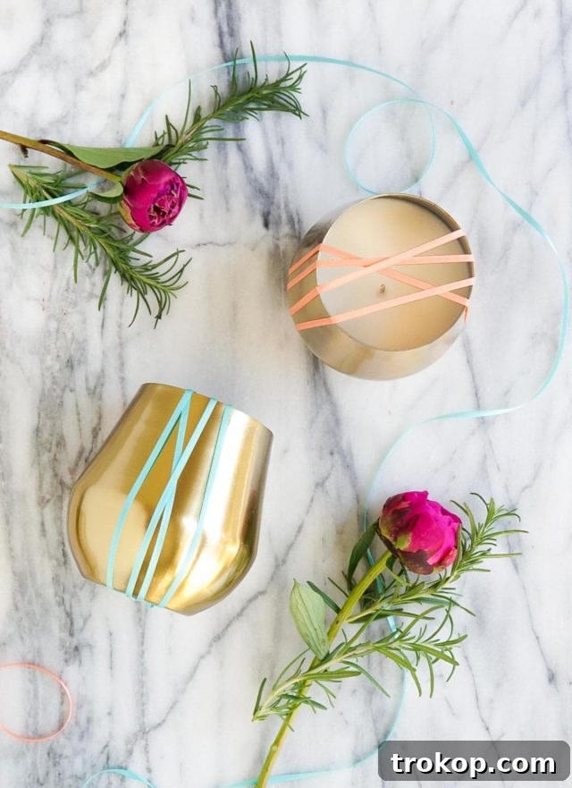 Fragrant Rosemary and Grapefruit DIY Candles, a classic and versatile handmade gift for any occasion.