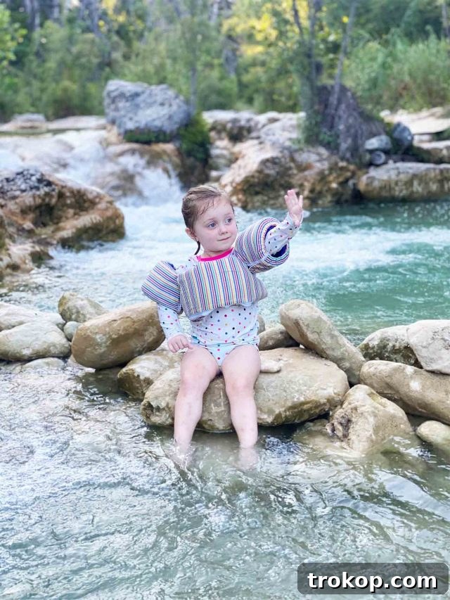 Gwen enjoying the outdoors at Garner State Park, Texas