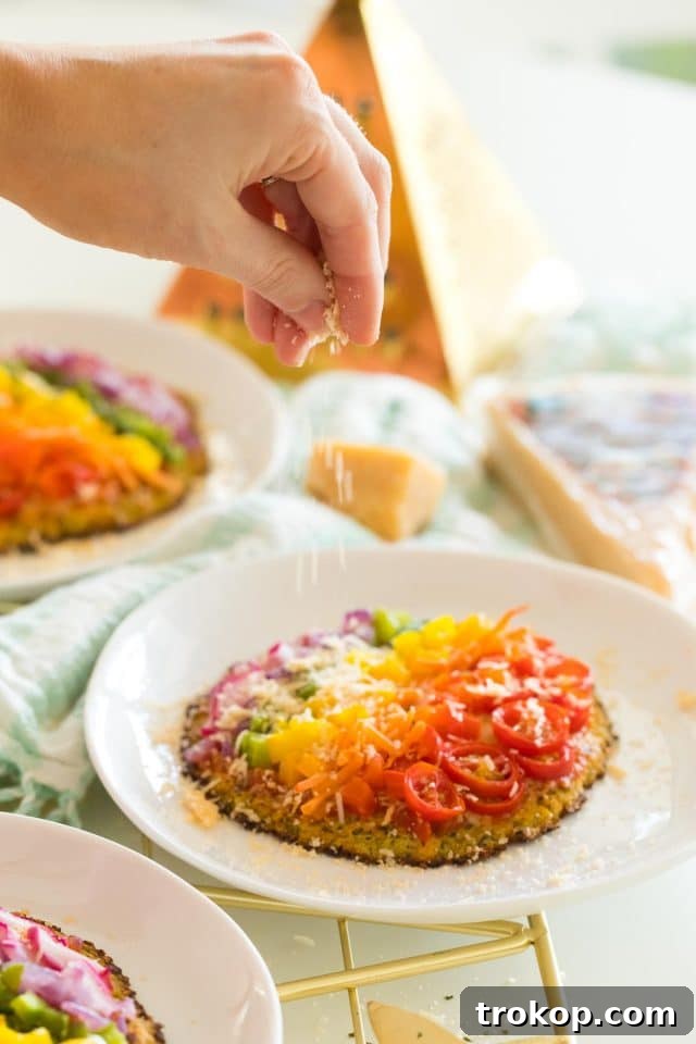 Guilt-Free Cauliflower Pizza Crust for Your Low-Carb Lifestyle 4 Hands preparing a healthy low carb pizza with cauliflower crust