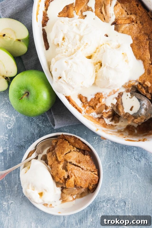 Irresistible Apple Cobbler 3 photo of an easy fall dessert, the apple cobbler by top Houston lifestyle blogger Ashley Rose of Sugar & Cloth