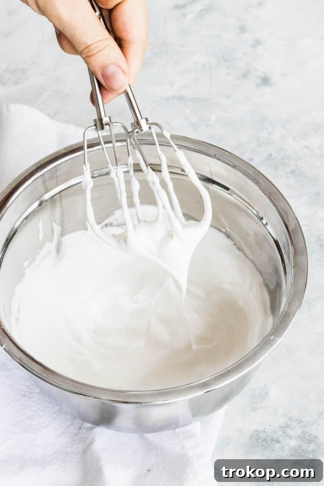 photo of the meringue mixture being prepped by top Houston lifestyle blogger Ashley Rose of Sugar & Cloth