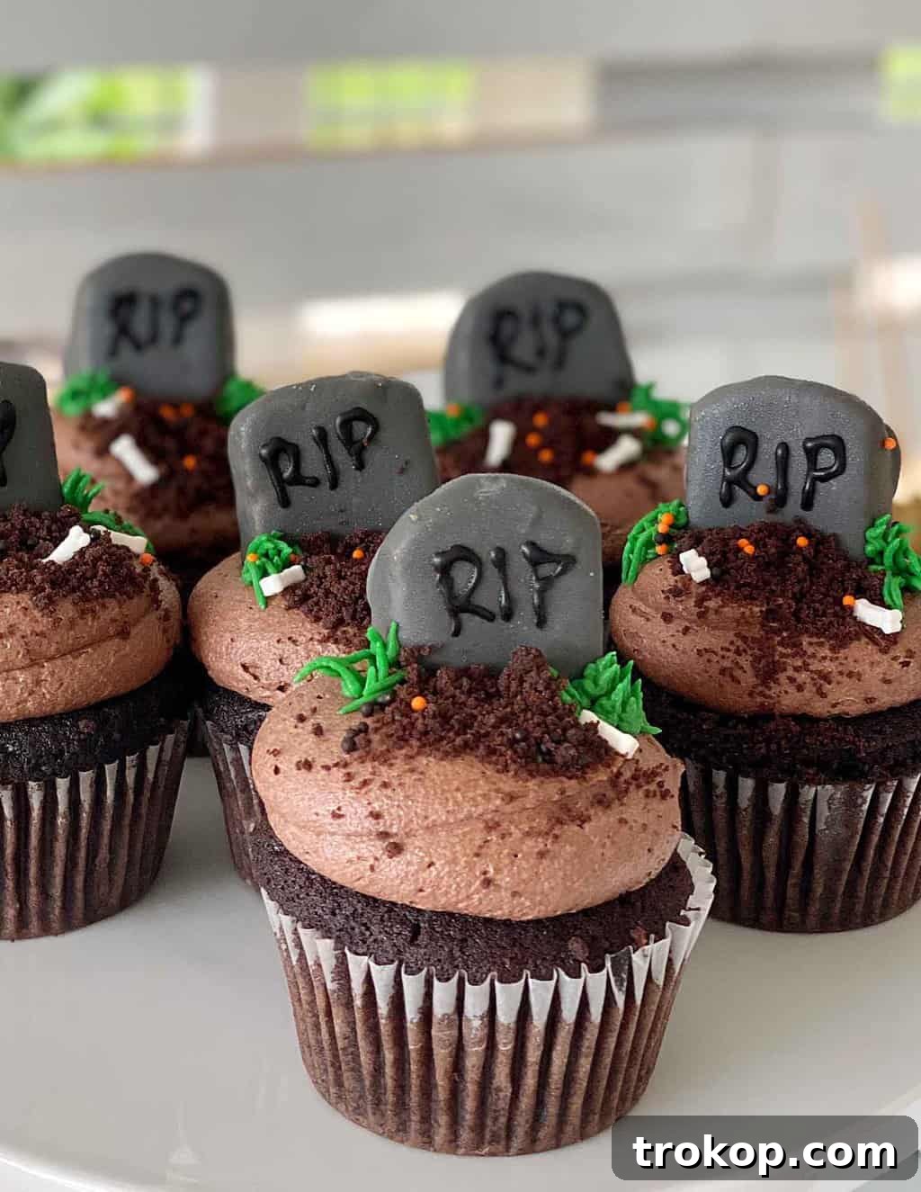 Artfully arranged Halloween appetizers, ready for guests to enjoy