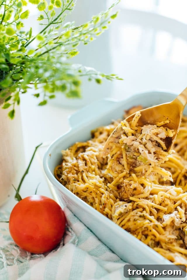 Photo of a close up of the chicken pasta bake by top Houston lifestyle blogger Ashley Rose of Sugar & Cloth