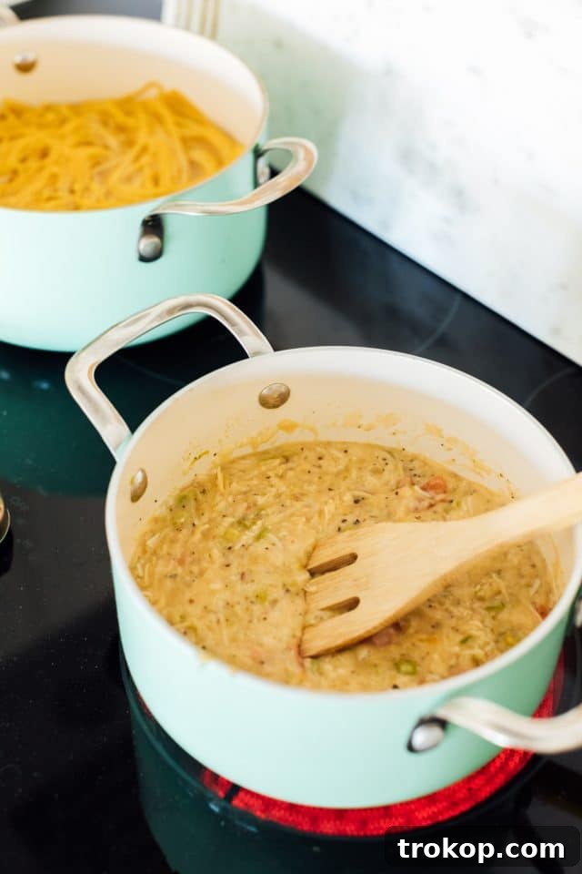Photo of how to make chicken pasta bake by top Houston lifestyle blogger Ashley Rose of Sugar & Cloth