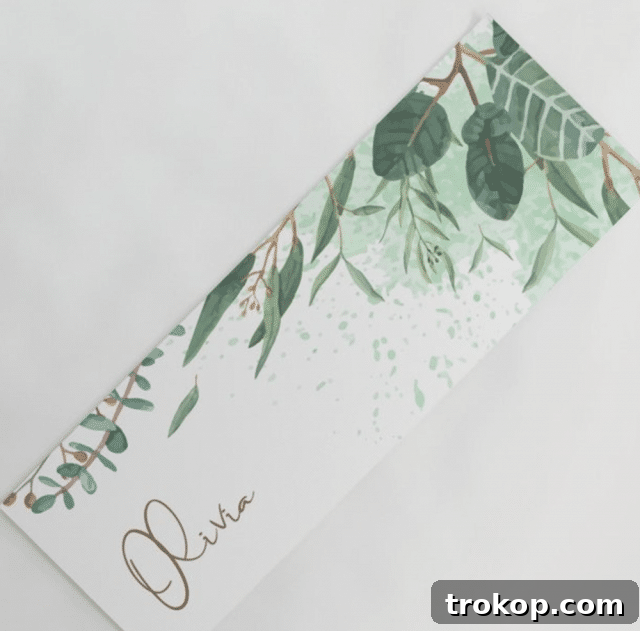 Custom Name Yoga Mat