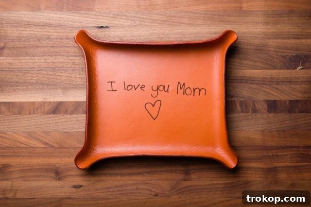 Your Handwriting Leather Catch-All
