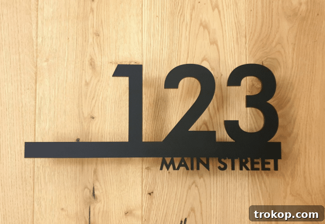 Custom Address Sign for Home