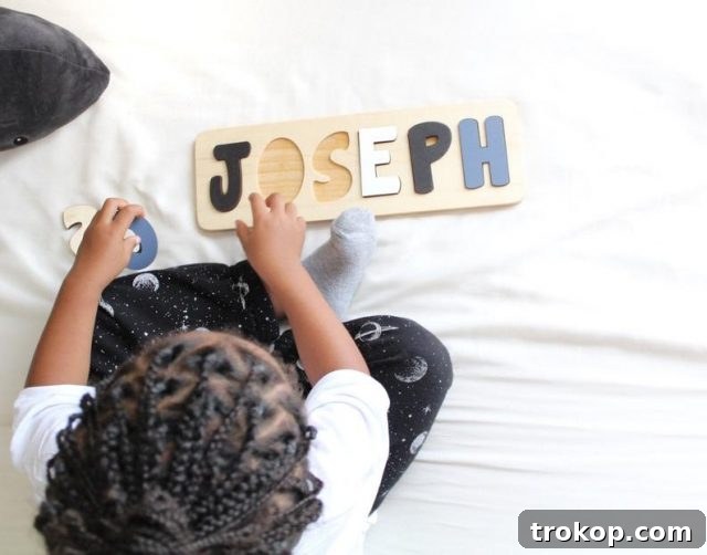 Wooden Name Puzzle Personalized Gifts