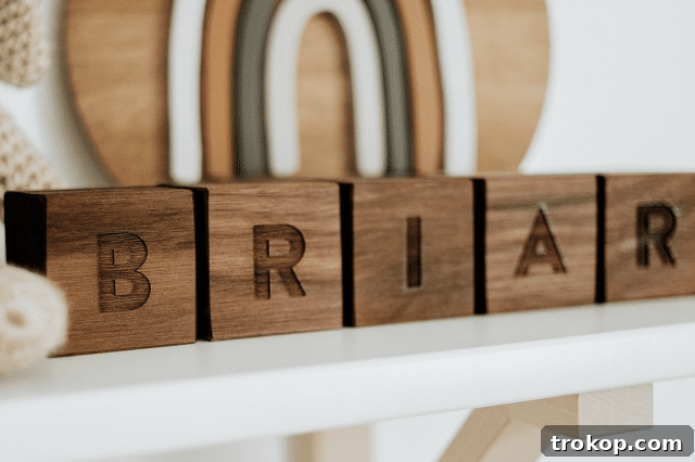 Custom Wooden Baby Blocks