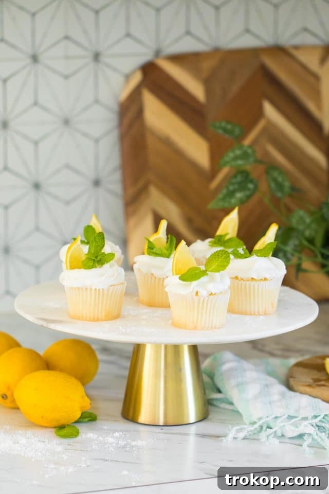 Tangy Lemon Cupcakes with Zesty Citrus Frosting 14 Lemon Cupcake Recipe