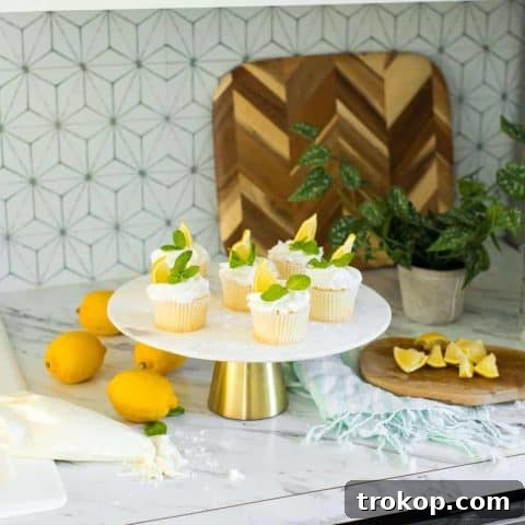 Lemon Cupcakes with Lemon Frosting