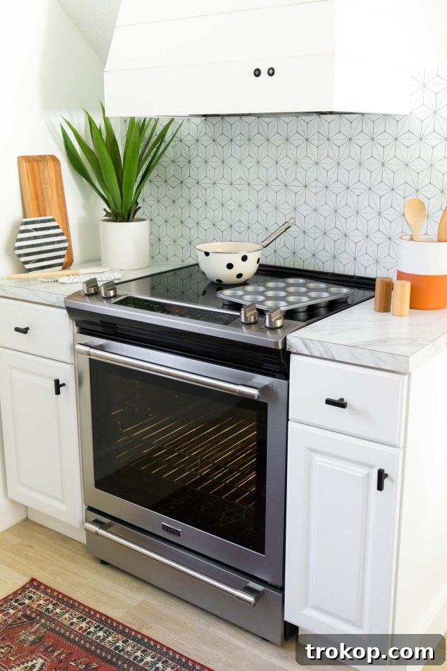 Tangy Lemon Cupcakes with Zesty Citrus Frosting 4 photo of our Maytag oven by top Houston lifestyle blogger Ashley Rose of Sugar & Cloth