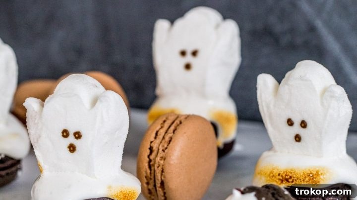 Easy Halloween Dessert: DIY Ghost Macarons