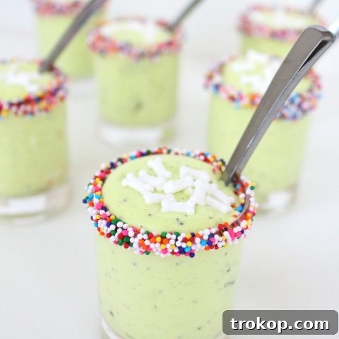 Monster Guts Halloween Dessert Cups, a spooky and sweet treat.