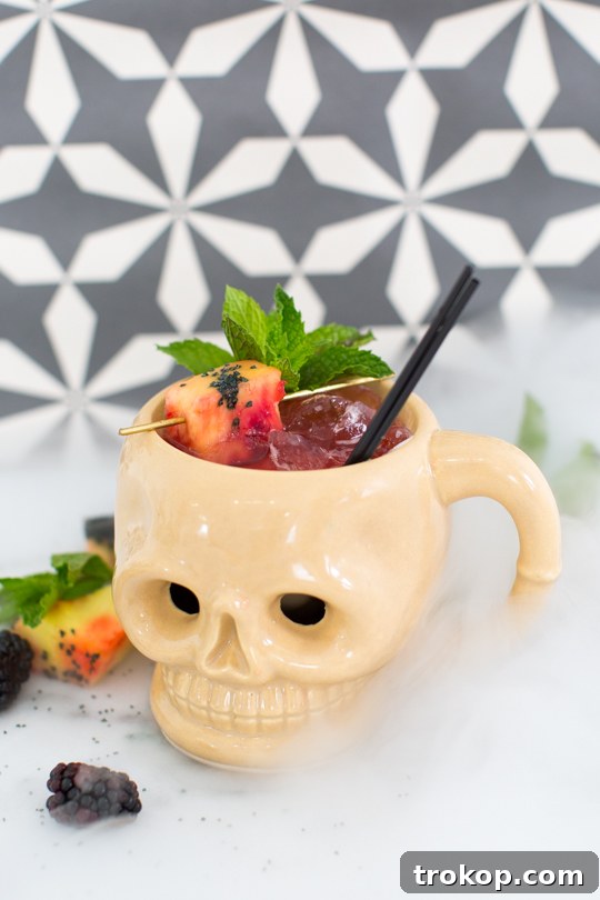 Creepy Cocktails: The Shrunken Skull - Sugar & Cloth