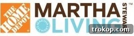 Martha Stewart Living and The Home Depot co-branded logo