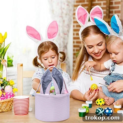 Easter Basket Seersucker Egg Hunt Bunny Baskets for Kids with Cute Rabbit Ears Stripe Storage Gifts Candies Personalized Easter Party Gifts.… Easter Basket Seersucker Egg Hunt Bunny Baskets for Kids with Cute Rabbit Ears Stripe Storage Gifts Candies Personalized Easter Party Gifts.