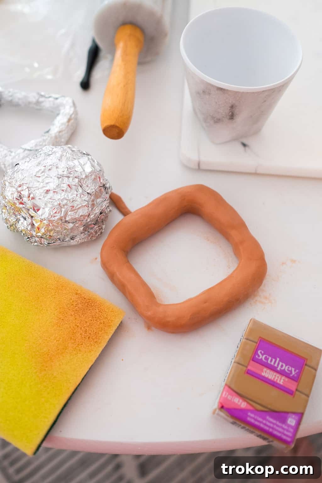 Different colors of Sculpey Souffle Polymer Clay for crafting