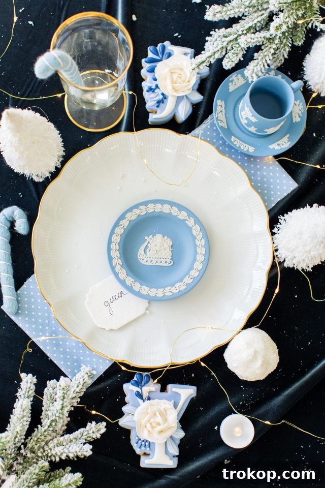A festive Christmas table setting featuring pieces from the Jasper Collection by Replacements Ltd, styled by Ashley Rose of Sugar & Cloth