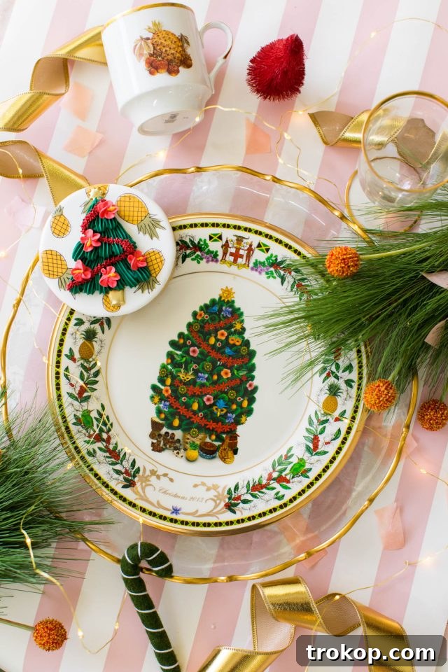 Intricately designed cookies inspired by the Replacement Ltd plates, adding a sweet touch to the Caribbean Christmas theme