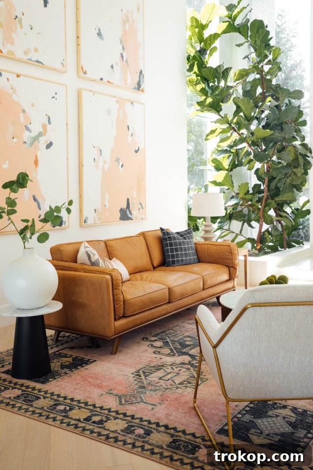 New Home Ahead 3 Stylish and inviting living room decor after a comprehensive home renovation