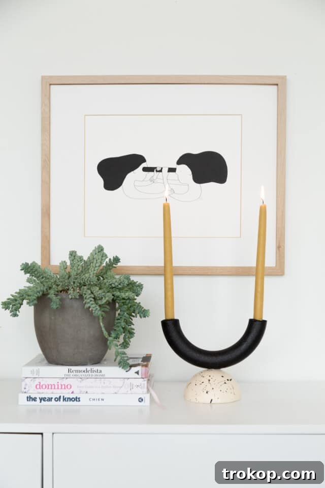Craft Your Ambiance: 21 DIY Candle Holder Designs for a Colorful Fragrant Home 16 DIY Arch Candle Holder