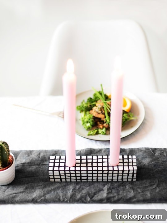 Craft Your Ambiance: 21 DIY Candle Holder Designs for a Colorful Fragrant Home 5 patterned #DIY candle holder - sugar and cloth