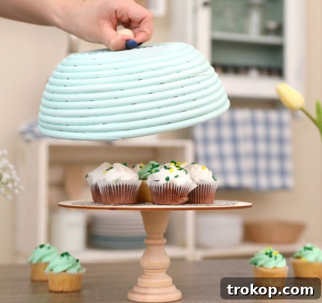 DIY Dollar Store Basket Stand