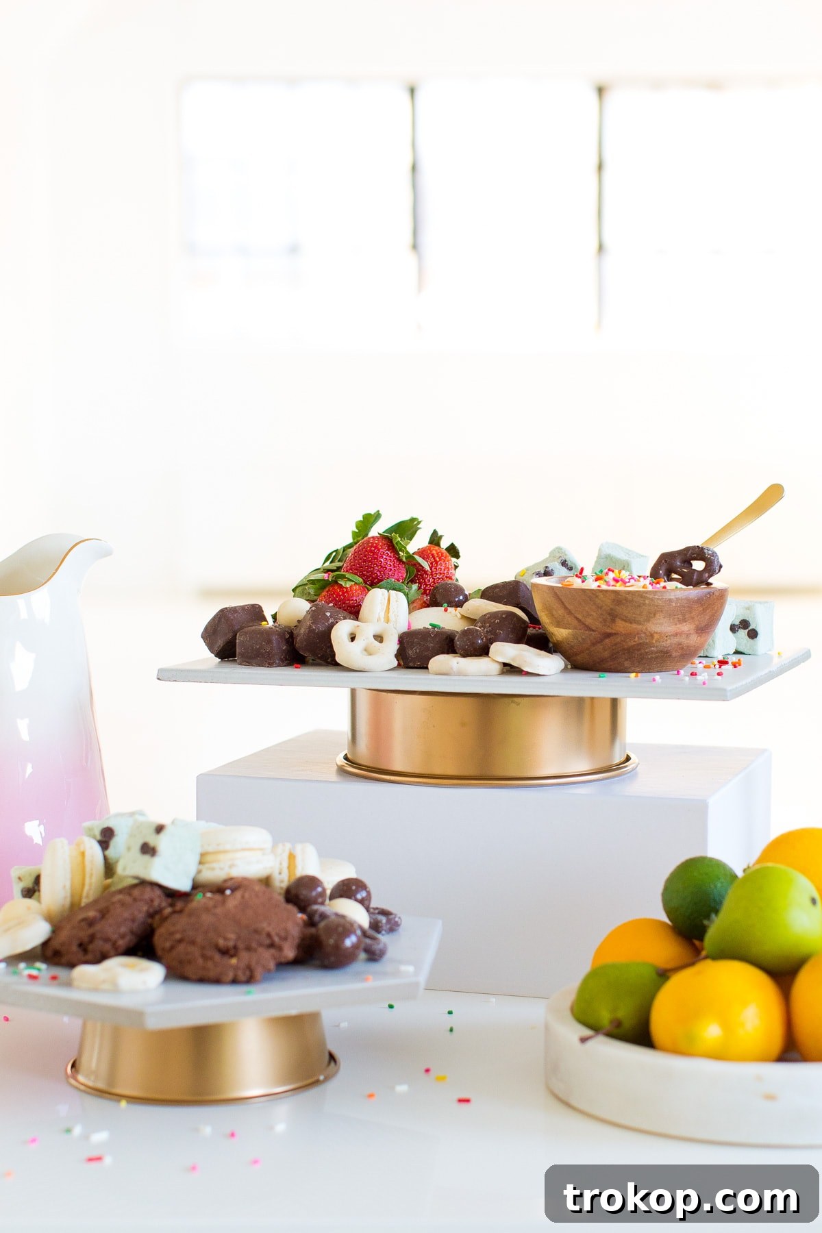 Upcycled DIY Cake Stand From Cake Pans by Sugar & Cloth