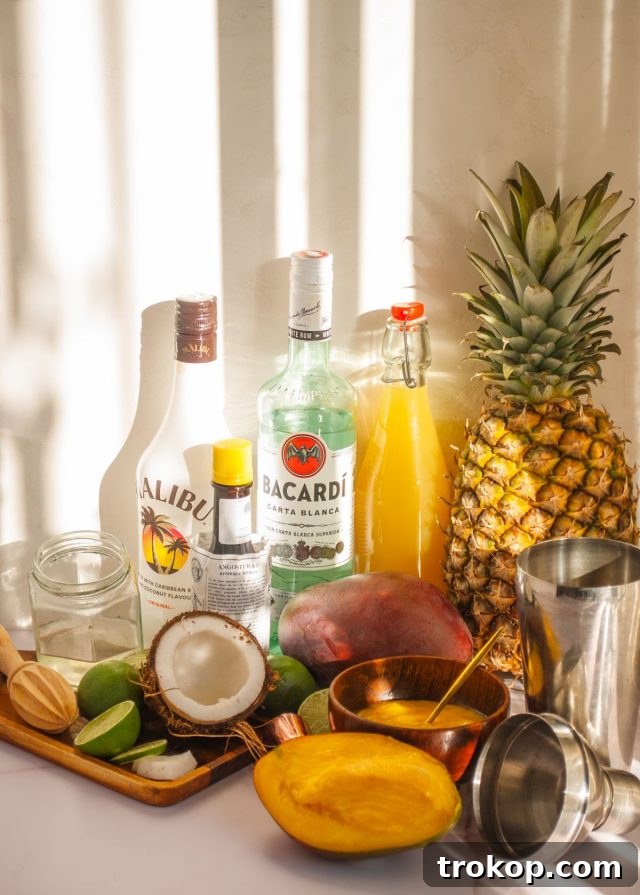 Crafting the Perfect Bacardi Rum Punch 7 ready to drink - ingredients needed to make a rum punch cocktail
