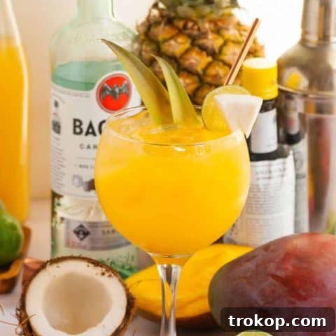Crafting the Perfect Bacardi Rum Punch 8 rum punch cocktail - single serving of cocktail drink